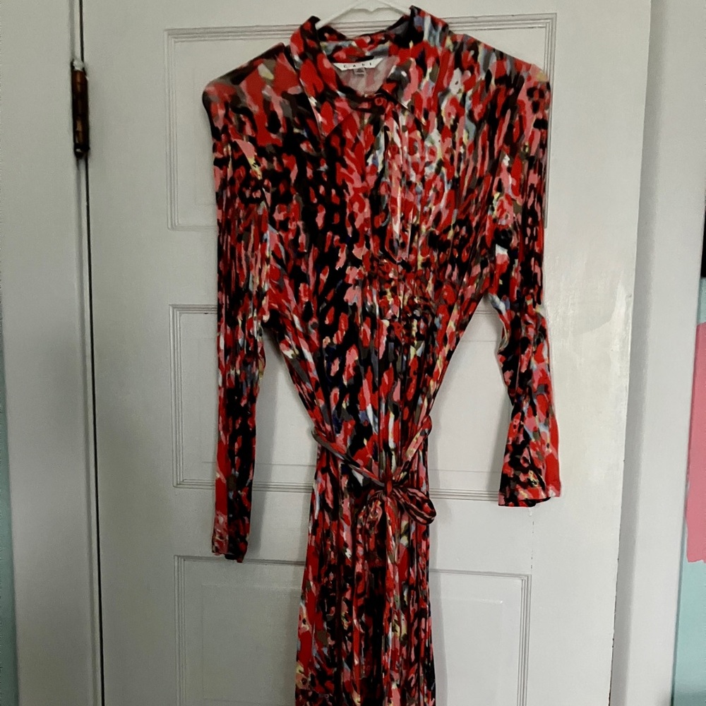 Cabi T-shirt dress in fun, bright print